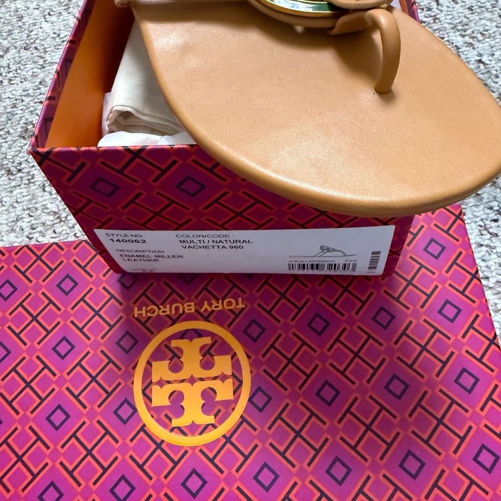 Tory Burch Camel Sandals